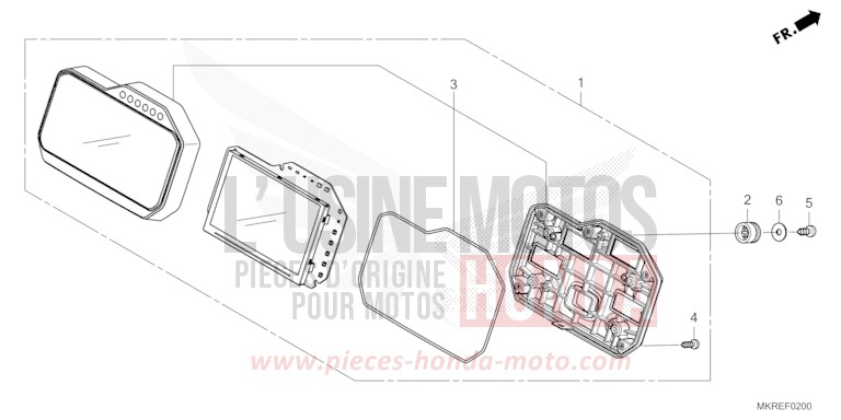 MESSGERAET von CBR1000RR SP SP1 SP2 MAT PEARL MORION BLACK (NHC33) von 2024